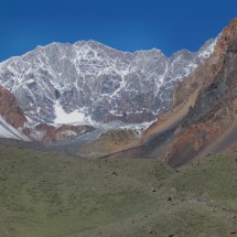 Cerros Vallecitos (5461 meters) in the top center and Adolfo Calle on the right (4210 meters)